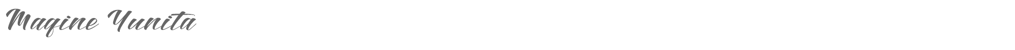 Maqine Yunita Maqine Yunita.ttf font preview